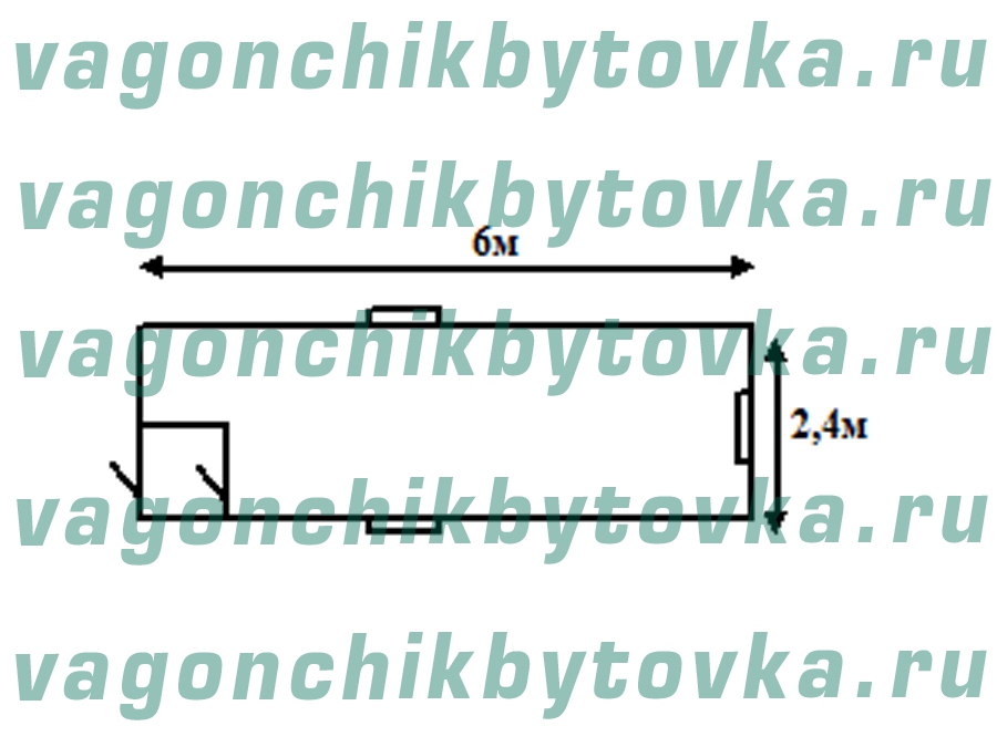 Весовая из вагончика 6м